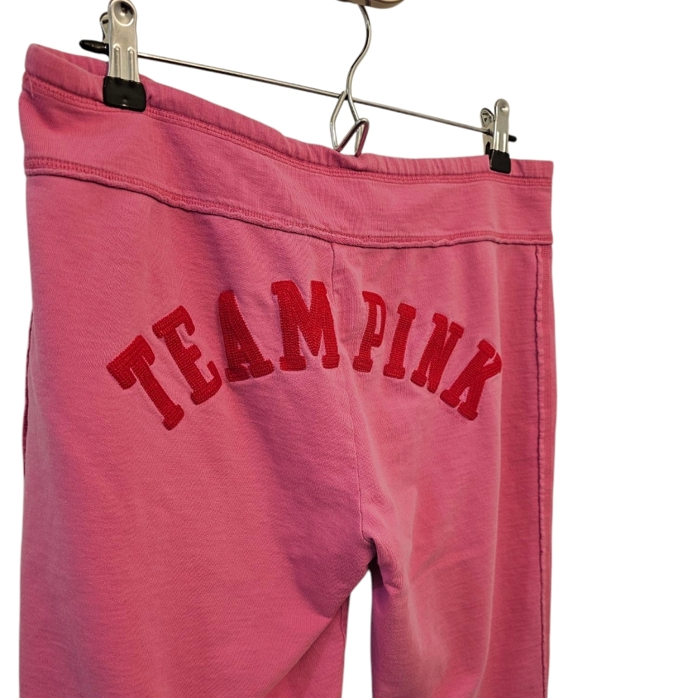 Vintage Victoria's Secret PINK Cropped Lounge PJ Sweat Pants M - Picture 4 of 7